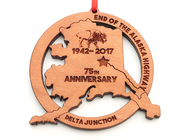 Smiling Moose Alaska Ornament Star 75th Anniversary Ornament