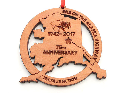 Smiling Moose Alaska Ornament Star 75th Anniversary Ornament