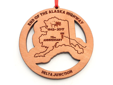 Smiling Moose Alaska Ornament T 75th Anniversary Ornament