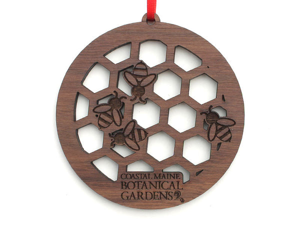 Coastal Maine Botanical Gardens Bee Circle Ornament