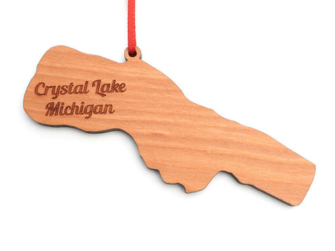 Point Betsie Crystal Lake Custom Engraved Ornament - Nestled Pines