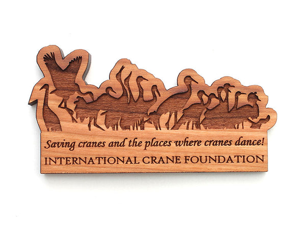 International Crane Foundation Dancing Cranes Magnet