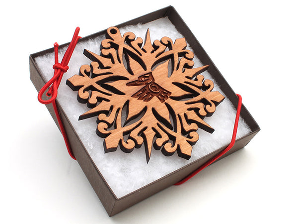 Northwest Native Expressions Eagle Snowflake - Nestled Pines