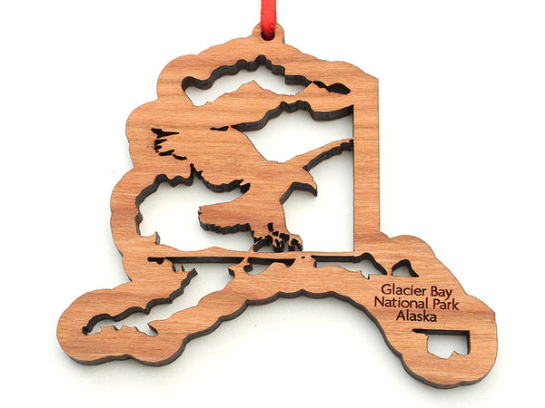 Glacier Bay Eagle Alaska State Insert Ornament