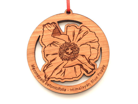 Himalayan Blue Poppy Flower Ornament
