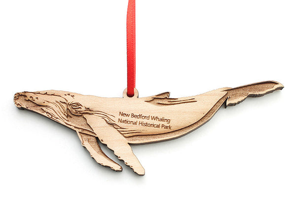 New Bedford Whaling NHP Humpback Whale Ornament - Nestled Pines