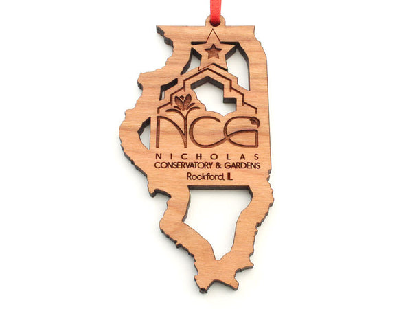 Nicholas Conservatory & Garden Illinois Logo Insert Ornament
