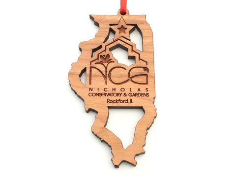Nicholas Conservatory & Garden Illinois Logo Insert Ornament