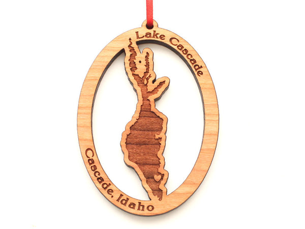 High Mountain Decor Lake Cascade Oval Ornament