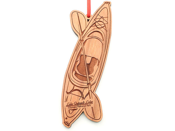 Olympic National Park Lake Quinault Kayak Ornament