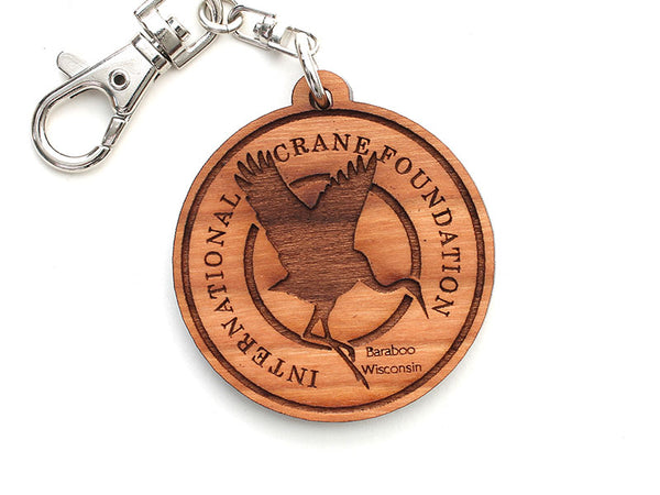 International Crane Foundation Logo Key Chain