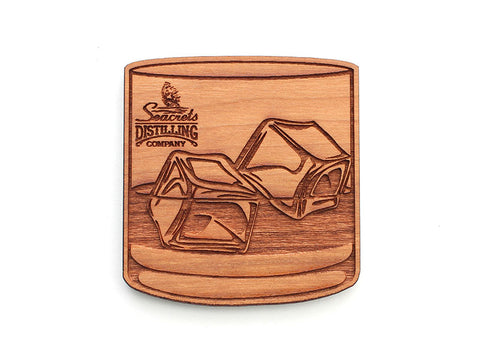 Seacrets Distilling Company Lowball Rocks Magnet
