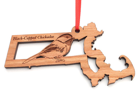 Massachusetts State Bird Ornament - Black-capped Chickadee