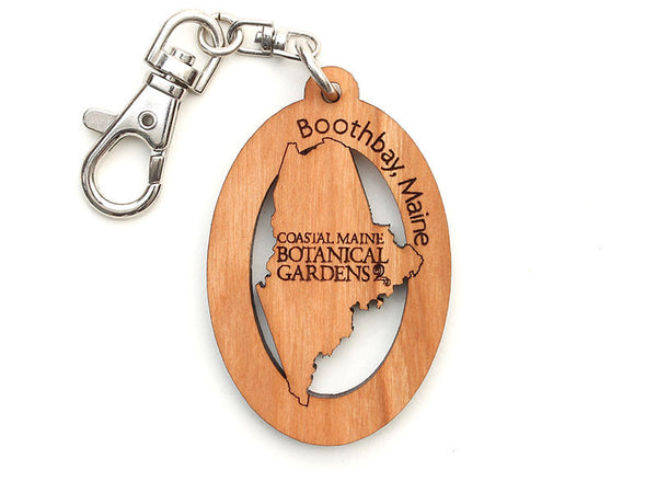 Coastal Maine Botanical Gardens Maine Logo Key Chain