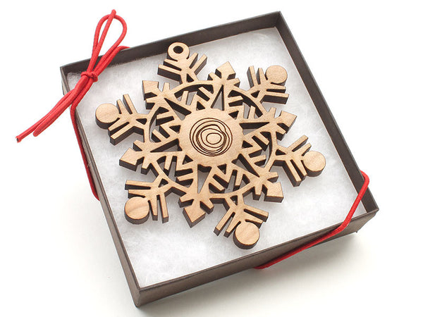 Center for Art in Wood Nutcracker Snowflake Logo Ornament
