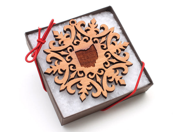 Taste of Toledo Ohio Snowflake Ornament - Nestled Pines