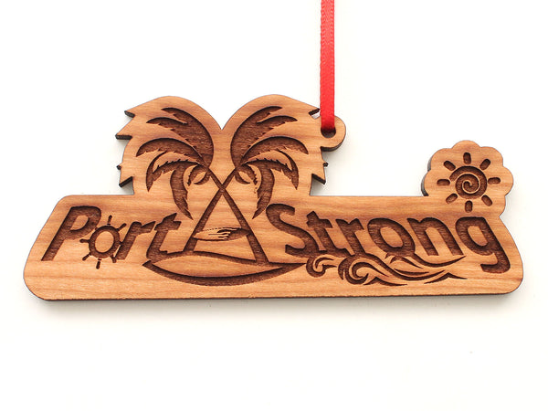 Lone Star Port A Strong Beach Logo Ornament