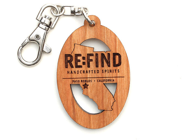 RE:FIND California Logo Key Chain