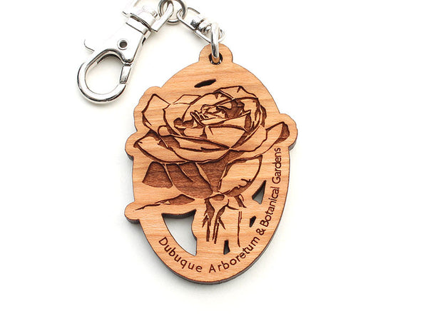 Dubuque Arboretum Rose Key Chain