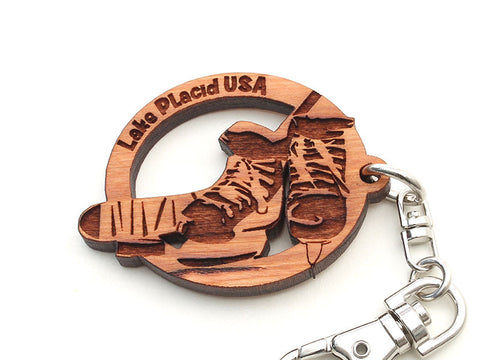 Lake Placid Hockey Skates Key Chain