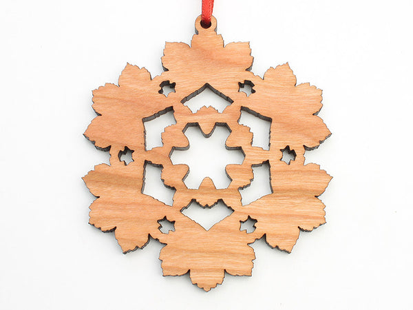 Blumen Gardens Sycamore Leaf Flake Ornament - Nestled Pines