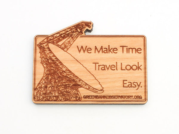 Green Bank Time Travel Magnet - Nestled Pines