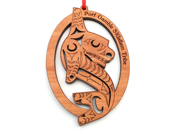 Port Gamble S'Kallam Tribe Whale Ornament - Nestled Pines