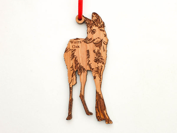 White Oak Conservation Maned Wolf Ornament