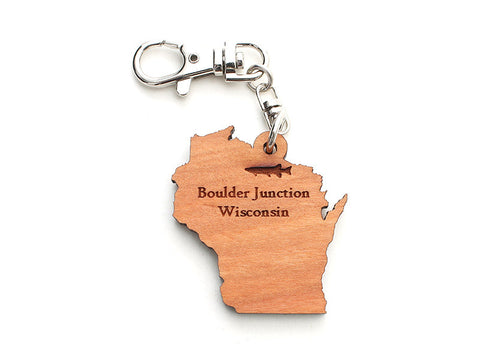 Blueberry Patch Wisconsin Key Chain ND - Nestled Pines